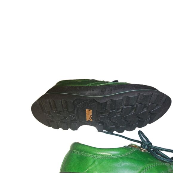 Rare Iconic First Down 90\'s lace up Chukka/Low top Lug Boots,  Green main image 5